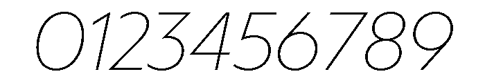 MelunHigh ThinItalic Font OTHER CHARS