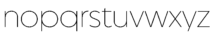 MelunHigh Thin Font LOWERCASE