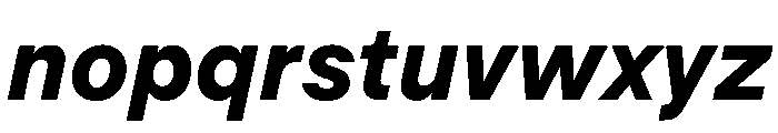 MercatorST BoldItalic Font LOWERCASE