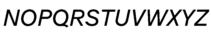 MercatorST Italic Font UPPERCASE