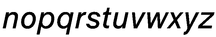 MercatorST Italic Font LOWERCASE