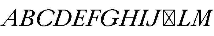 Mercure Italic Font UPPERCASE