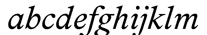 Mercure Italic FONT