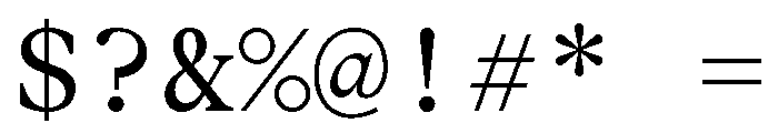 Mercure Transcript Font OTHER CHARS