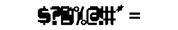 Mesh Regular Font OTHER CHARS