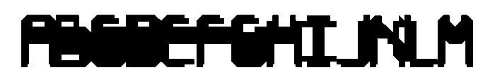 Mesh Regular Font UPPERCASE