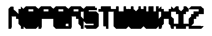 Mesh Regular Font UPPERCASE