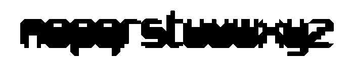 Mesh Regular Font LOWERCASE