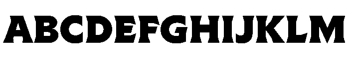 Meso Black Instance Font UPPERCASE