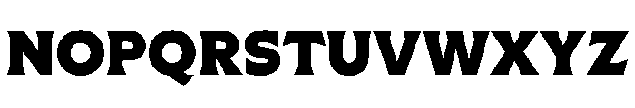 Meso Black Instance Font UPPERCASE