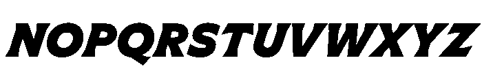 Meso BlackItalic Instance B70169b4 Font UPPERCASE