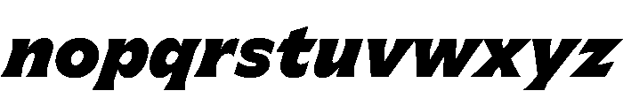 Meso BlackItalic Instance B70169b4 Font LOWERCASE