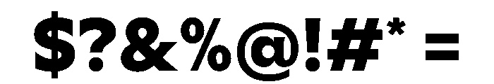 Meso Bold Instance Font OTHER CHARS
