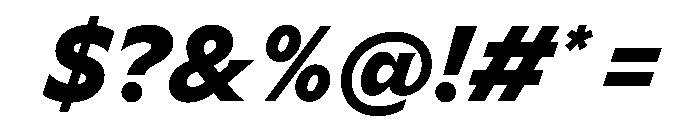 Meso BoldItalic Instance Font OTHER CHARS