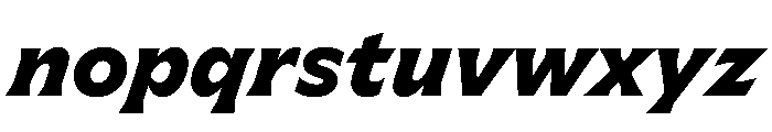 Meso BoldItalic Instance Font LOWERCASE