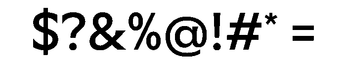 Meso Book Instance Font OTHER CHARS