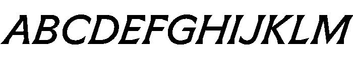Meso BookItalic Instance Font UPPERCASE