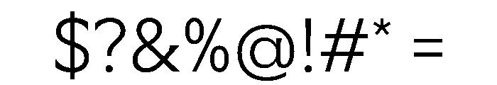 Meso Extralight Instance Font OTHER CHARS