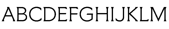 Meso Extralight Instance Font UPPERCASE