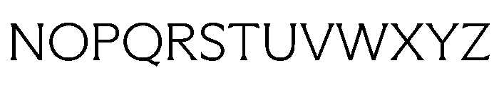 Meso Extralight Instance Font UPPERCASE