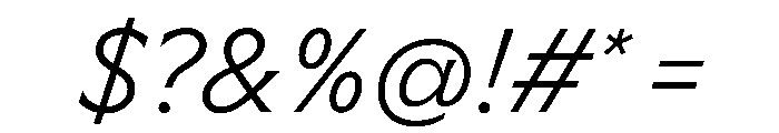 Meso ExtralightItalic Instance C07c968f Font OTHER CHARS