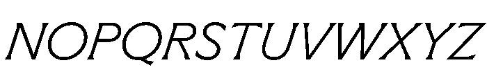 Meso ExtralightItalic Instance C07c968f Font UPPERCASE