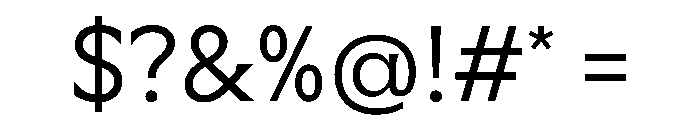 Meso Light Instance Font OTHER CHARS