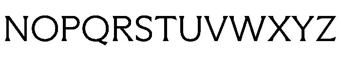 Meso Light Instance Font UPPERCASE
