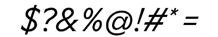 Meso LightItalic Instance 7fe5d8fc Font OTHER CHARS