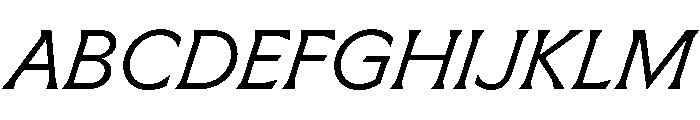 Meso LightItalic Instance 7fe5d8fc Font UPPERCASE