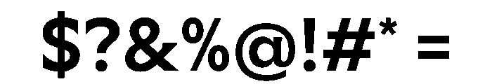 Meso Medium Instance Font OTHER CHARS