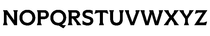 Meso Medium Instance Font UPPERCASE