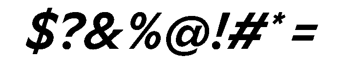 Meso MediumItalic Instance Font OTHER CHARS