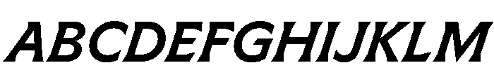 Meso MediumItalic Instance Font UPPERCASE