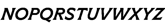 Meso MediumItalic Instance Font UPPERCASE