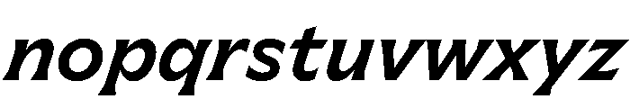 Meso MediumItalic Instance Font LOWERCASE