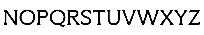 Meso Regular Instance Font UPPERCASE