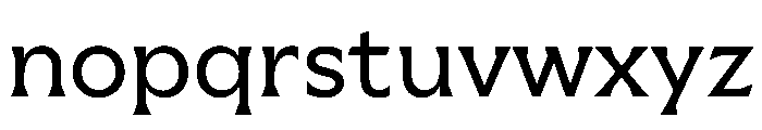 Meso Regular Instance Font LOWERCASE