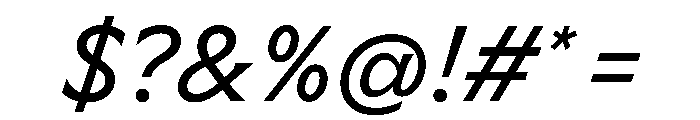 Meso RegularItalic Instance E12fd4a8 Font OTHER CHARS
