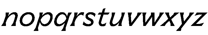 Meso RegularItalic Instance E12fd4a8 Font LOWERCASE