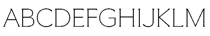 Meso Thin Instance Font UPPERCASE