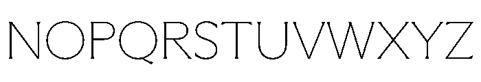 Meso Thin Instance Font UPPERCASE