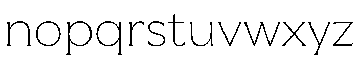 Meso Thin Instance Font LOWERCASE