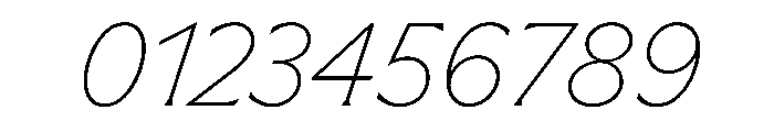 Meso ThinItalic Instance Font OTHER CHARS