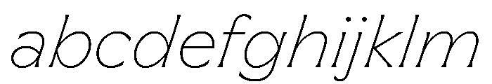 Meso ThinItalic Instance FONT