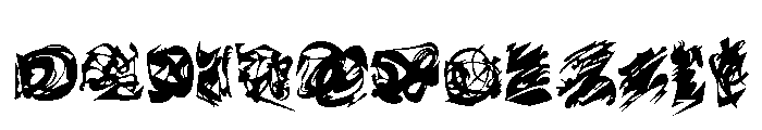 Mess Light Web Font UPPERCASE