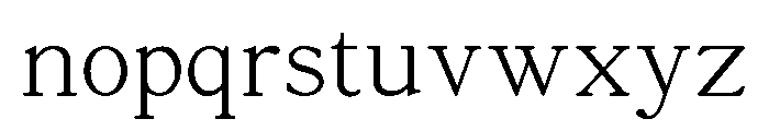 Meta Old French Font LOWERCASE