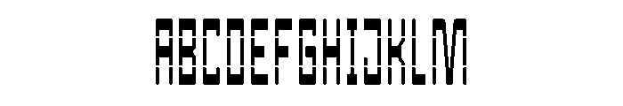 Metaplasm CondensedSliced Instance Font UPPERCASE