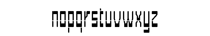 Metaplasm CondensedSliced Font LOWERCASE