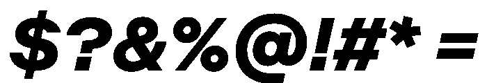 Method BlackItalic Font OTHER CHARS